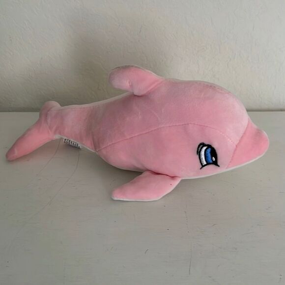 Pink Dolphin Stuffed Animal Plush Pink - Picture 1 of 2